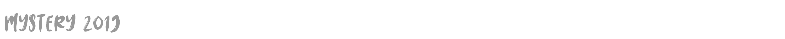 Mystery 2019 font preview